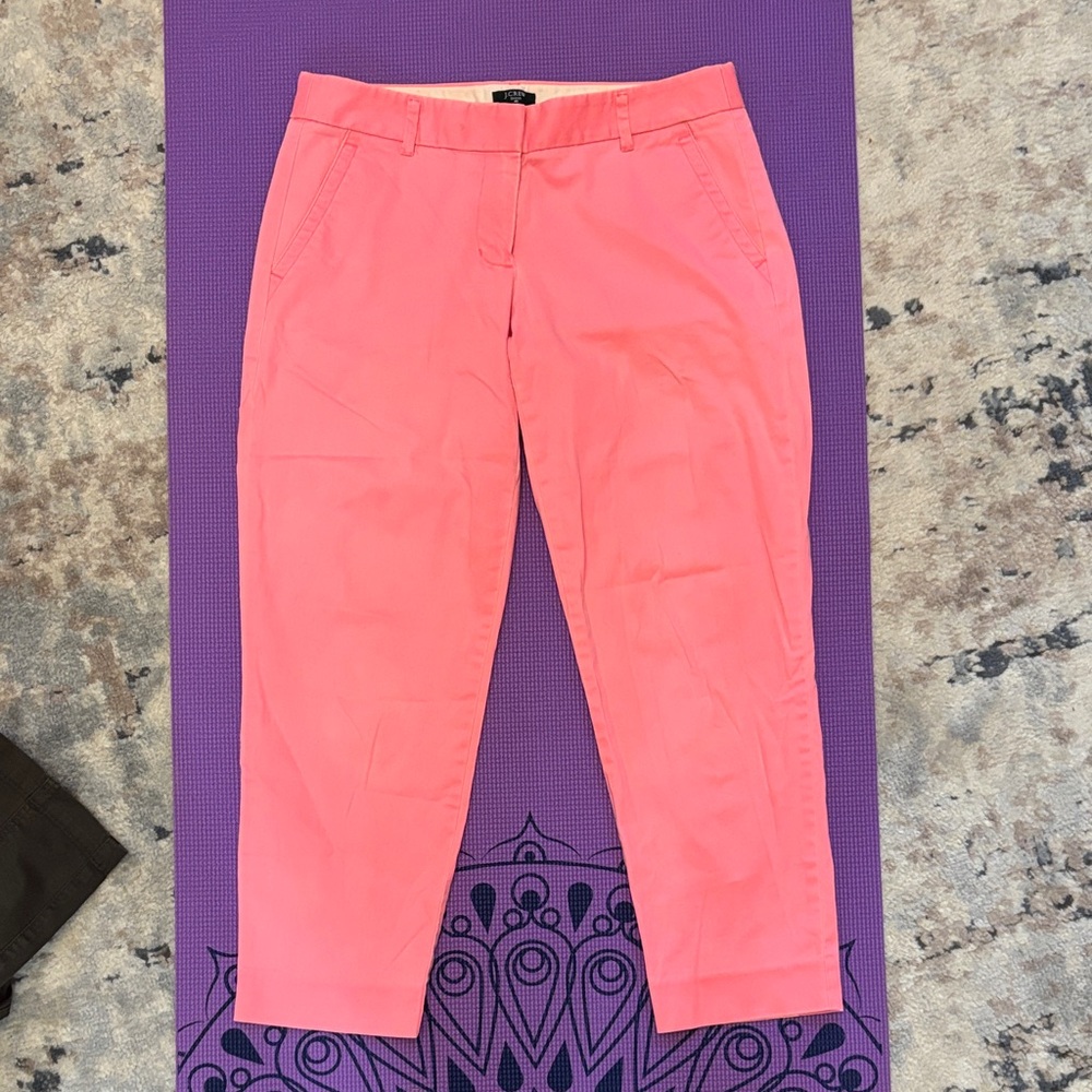 J. Crew Stretch pink Pants size 4 City Fit